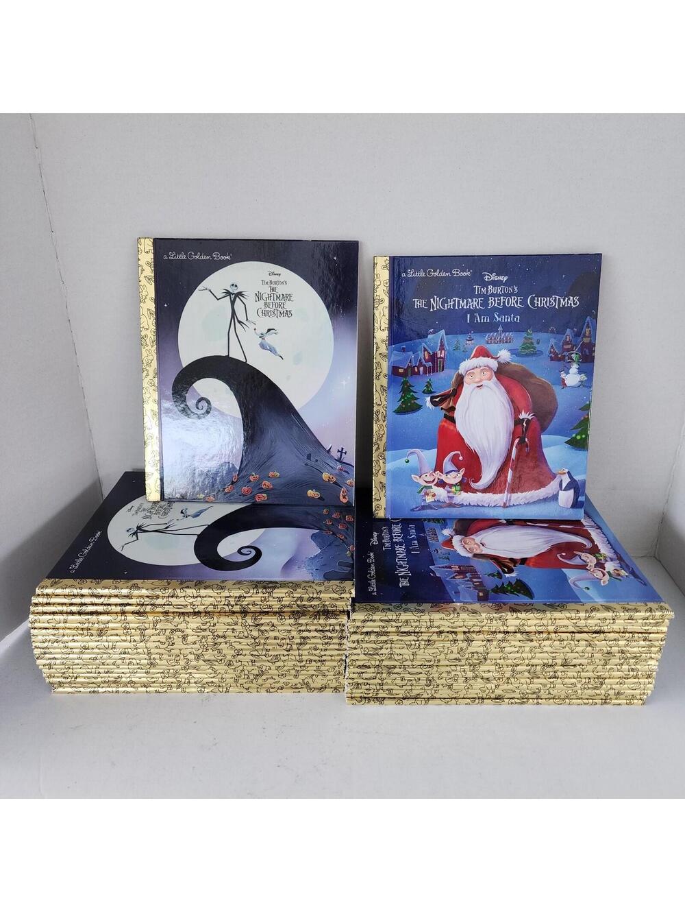 35pk BOOK LOT - Big Golden Book Disney The Nightmare Before Christmas NEW